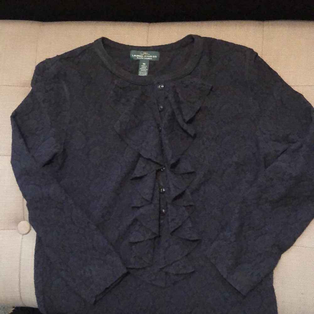 Ralph Lauren black lace top